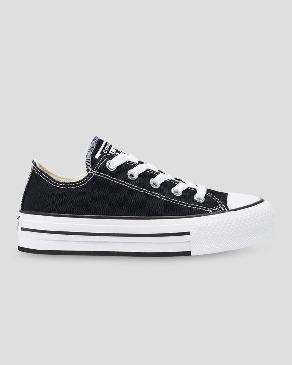 Converse Chuck Taylor All Star EVA Platform Sort Sko Danmark - Converse Lave Sneakers Børn - 82057PD